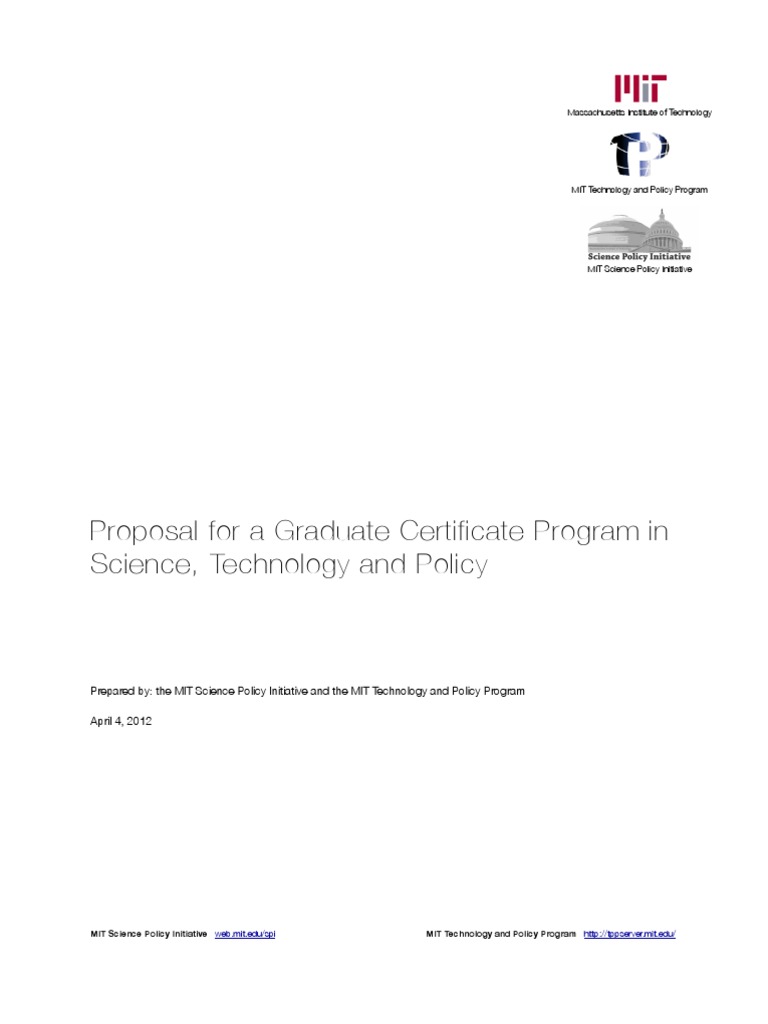 MIT Graduate Certificate in STP Program | PDF | Massachusetts Institute ...