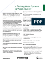 PWFlushing Water Systems After A PDWA or EBWO