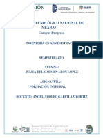 Horario Semanal-Formacion Integral