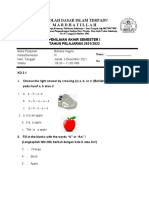 Soal Bhs Inggris Kelas 1