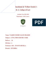 Habib Educational College Department LLB Civil Procedure Res Judicata & Res Sub judice /TITLE