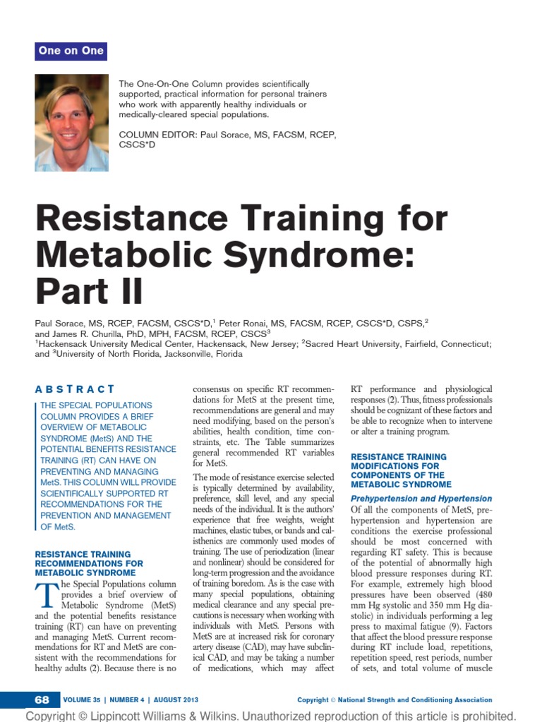 EXERCISE GUIDELINES FOR METABOLIC SYNDROME visual data 4