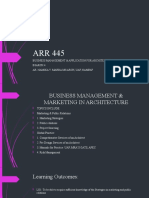 ARR 445 MODULE 1 Marketing Strategies