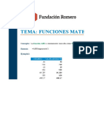 Funciones Matemáticas - Ejercicios