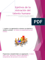 Objetivos de La Administración Del Talento Humano