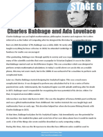 Charles Babbage and Ada Lovelace Stage 6 Comp - Reading Comprehension 1