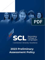 SCL - 2023 Preliminary Assessment Policy - 20221027