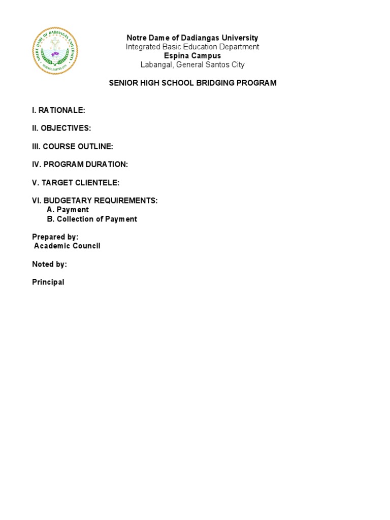 Bridging Agreement Pdf