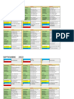 Calendario de guardias médicas en septiembre 2022