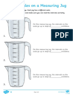 Measuring Litres and Millilitres Worksheets