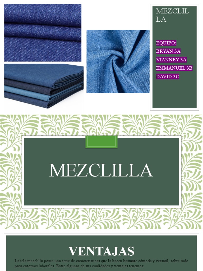 Mezclilla Pdf Pantalones Textiles 
