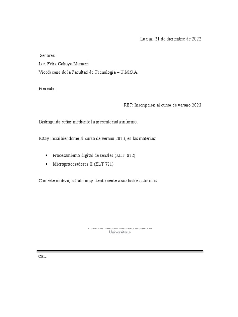 CARTA DE Verano 2023 PDF