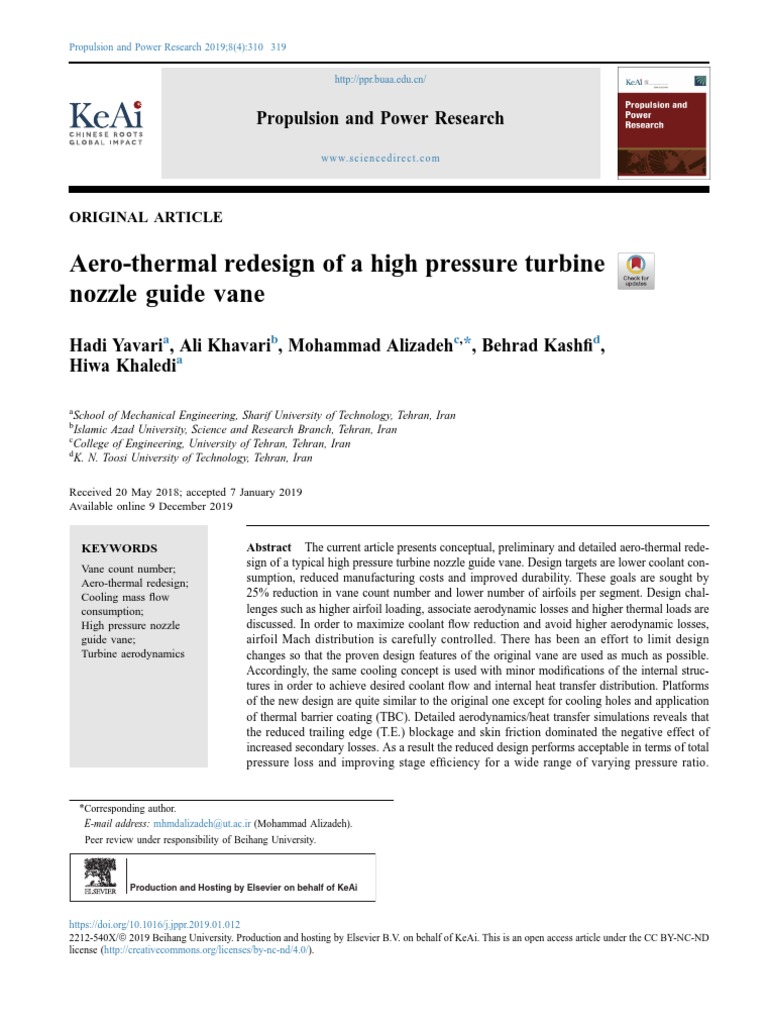 1 s2.0 S2212540X19300495 Main | PDF | Airfoil | Turbine