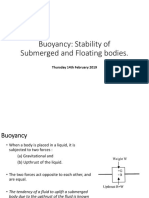 Buoyancy Stability Analysis