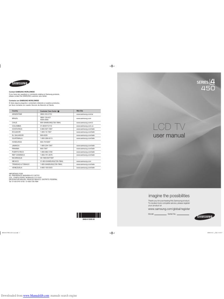LCD TV User Manual PDF Set Top Box Hdmi