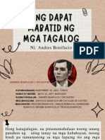 Ang Dapat Mabatid NG Mga Tagalog