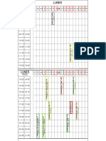 Horario General Quinto Año