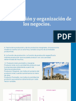 Producción y Organización de Los Negocios