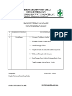 Hasil Identifikasi dan Analisis Umpan Balik Masyarakat Puskesmas Rawat Inap Cijaku