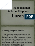 Iba'T - Ibang Pangkat Etniko Sa Filipinas Luzon (Autosaved)
