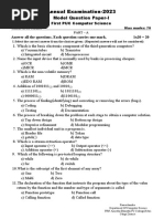 First Tpu Annual Model Paper 1