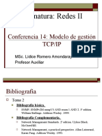 Asignatura: Redes II: Conferencia 14: Modelo de Gestión Tcp/Ip