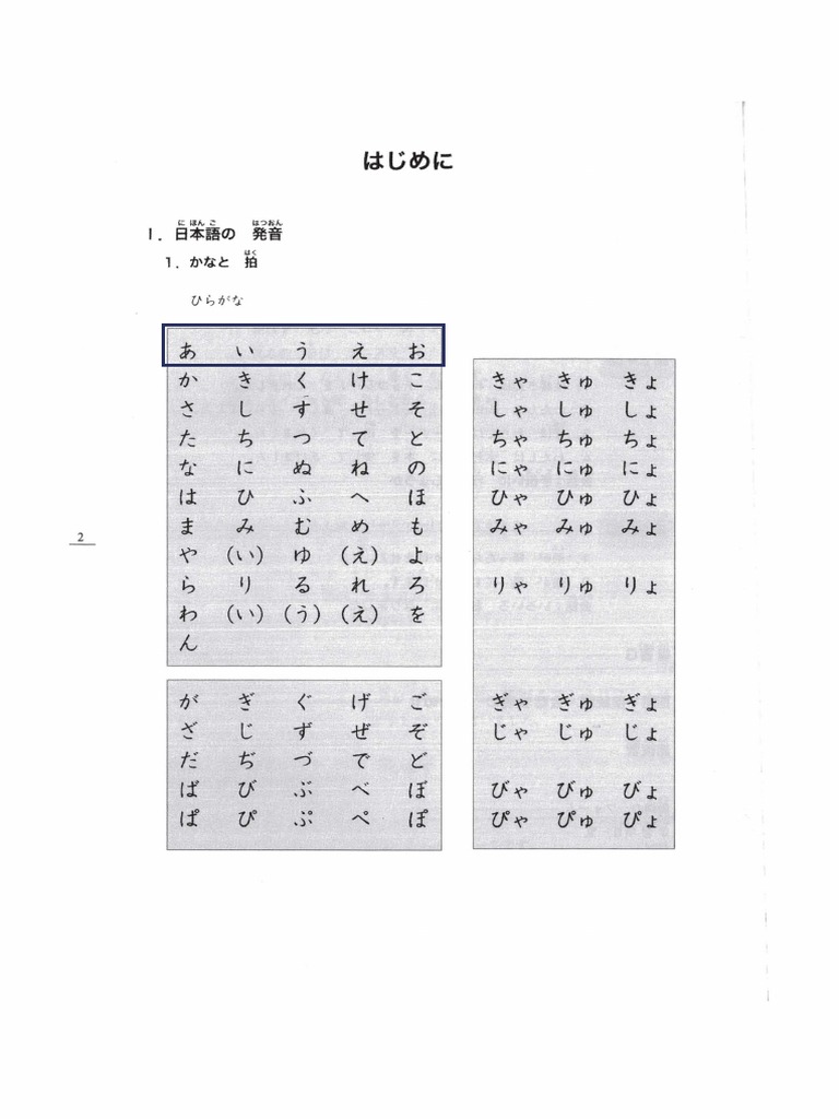 Minna No Nihongo Hiragana & Bab 47 | PDF