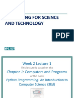 Week 2 Lec 1 - Computers and Programs
