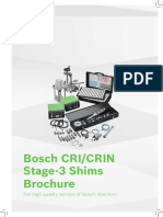 Bosch CRI/CRIN Stage-3 Shims Brochure: For High Quality Service of Bosch Injectors