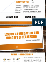 Lesson 1 Foundation & Concept