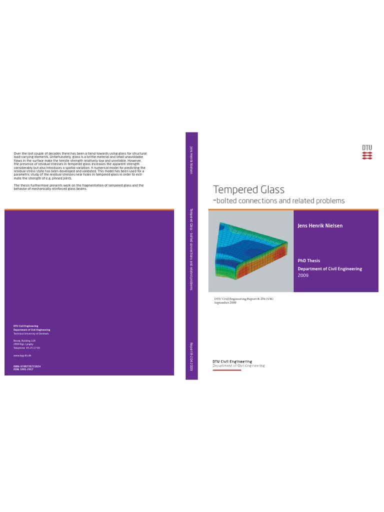 Tempered Glass PDF Glasses Strength Of Materials