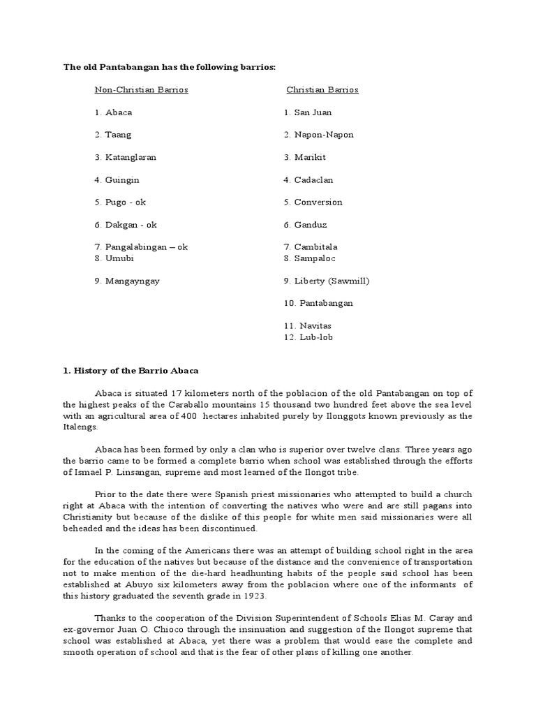 Kasaysayan Ng Mga Barangay Pdf