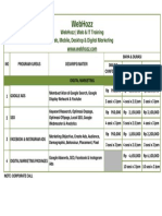 Price List Digital Marketing - Webhozz