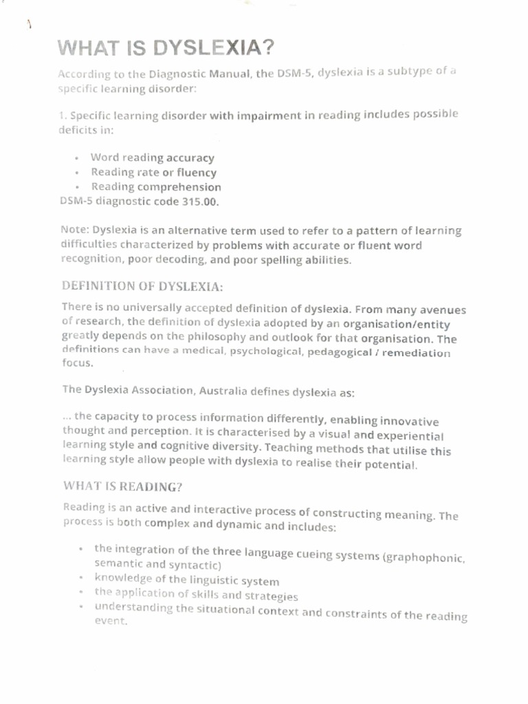 Dsylexia | PDF | Dyslexia | Attention Deficit Hyperactivity Disorder