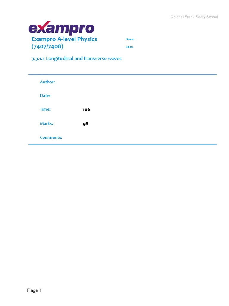 Analysis Of Longitudinal And Transverse Waves In Earthquakes And