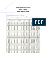 Modelos climáticos 4 estados 1985-2040