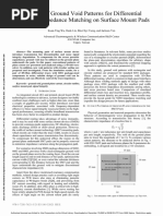 Analysis of Ground Void Patterns For Differential Microstrip Impedance Matching On Surface Mount Pads