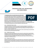 D. Pengadaan Listrik Gas Uap Air Panas Dan Udara Dingin