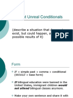 Present Unreal Conditionals