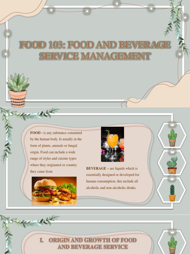 Understanding the Landscape of Food and Beverage Service Operations A Comprehensive Overview of