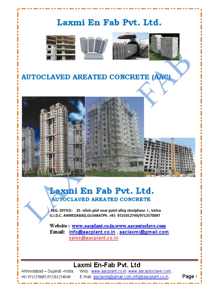 Lightweight AAC Block Installation Guide | PDF | Secondary Sector Of ...
