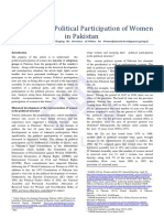 Political Participation of Women & Minority & Indigenous Groups of Women in Pakistan - Policy Research Paper by SPO