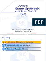 An Toan Va Bao Mat He Thong Thong Tin Lecture5 Dieu Khien Truy Cap Bat Buoc Mandatory Access Controls (Mac) (Cuuduongthancong - Com)