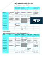 Horario 1º