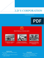 MC Donald's Corporation