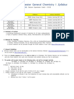 Syllabus - Chemistry 1