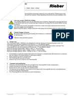 Thermoports K-KB Series Operating Instructions