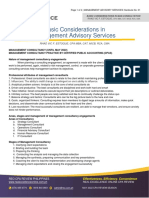 Basic Considerations in Management Advisory Services: Rhad Vic F. Estoque, Cpa Mba, Cat, Micb, Rca, Cma