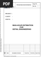 Manhour Estimation Sheet