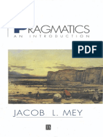 Pragmatics An Introduction by Jacob L. Mey Z
